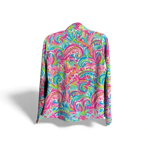 Ibkul Small UPF50 Cool Feel Quick Dry 2 Way Air Vibrant Multicolor Shirt NWT - Picture 2 of 5